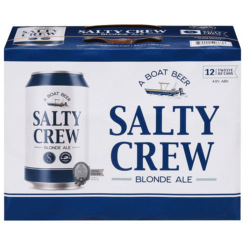 Coronado Brewing Co. Beer, Blonde Ale, Salty Crew