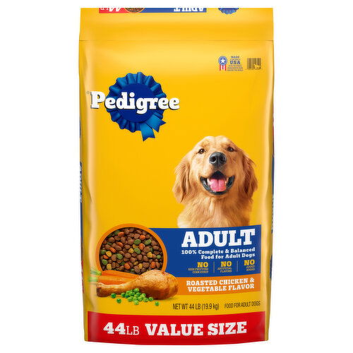 Pedigree Food for Dogs, Roasted Chicken & Vegetable Flavor, Adult, Value Size