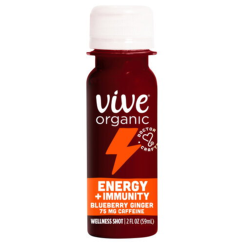 Vive Organic Energy + Immunity Blueberry Ginger Wellness Shot
