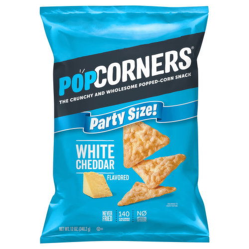 PopCorners Popped-Corn Snack, White Cheddar Flavored, Party Size!