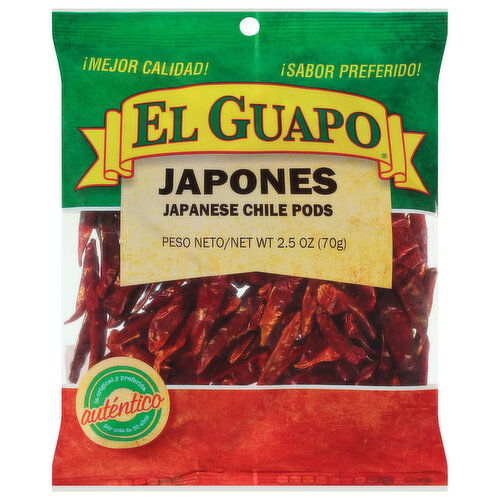 El Guapo Whole Japanese Chili Peppers (Chile Japones Entero)