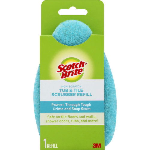 Scotch-Brite Scrubber Refill, Tub & Tile, Non-Scratch