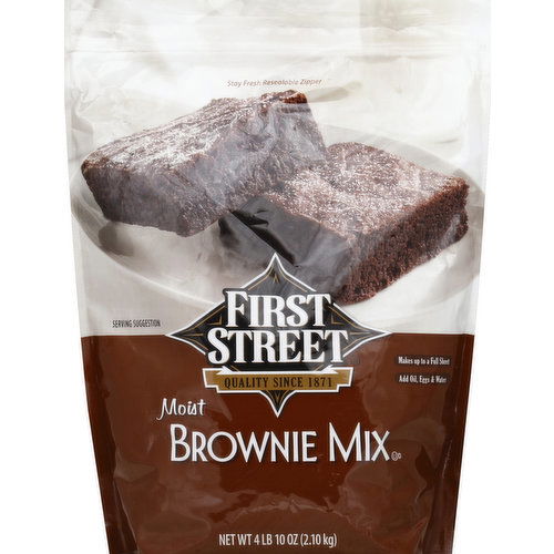 First Street Brownie Mix, Moist