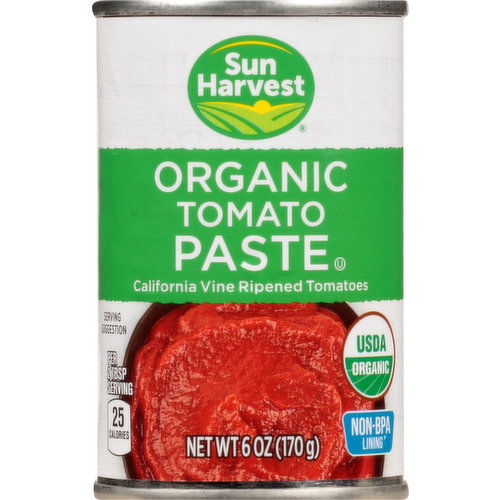 Sun Harvest Tomato Paste, Organic