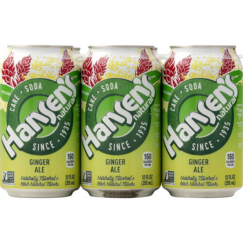 Hansen's Soda, Cane, Ginger Ale