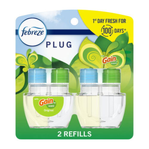 Febreze Plug In Air Freshener Scented Oil Refill Gain Original Scent