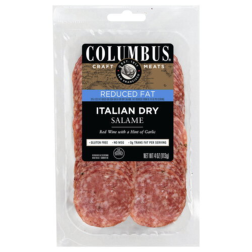 Columbus Salame, Reduced Fat, Italian Dry