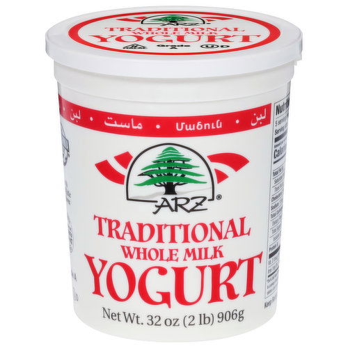 ARZ Yogurt, Whole Milk, Traditional