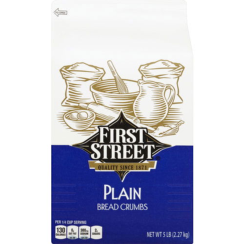 First Street Bread Crumbs, Plain