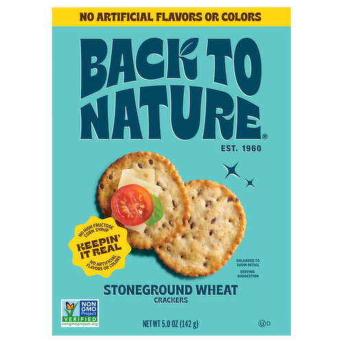 Back to Nature Stoneground Wheat Crackers Image 1 of 6