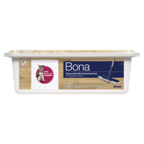 Bona Disposable Wet XL Pad Size Cleaning Pads