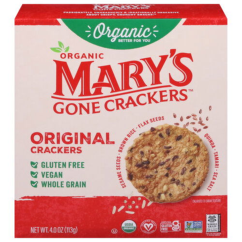 Mary's Gone Crackers Crackers, Organic, Original