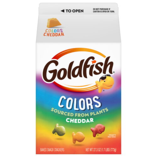 Goldfish Cheddar Baked Snack Crackers Image 1 of 6