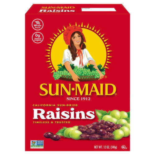 Sun-Maid Raisins, Sun-Dried, California