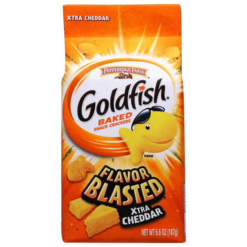 Goldfish Baked Snack Crackers, Xtra Cheddar