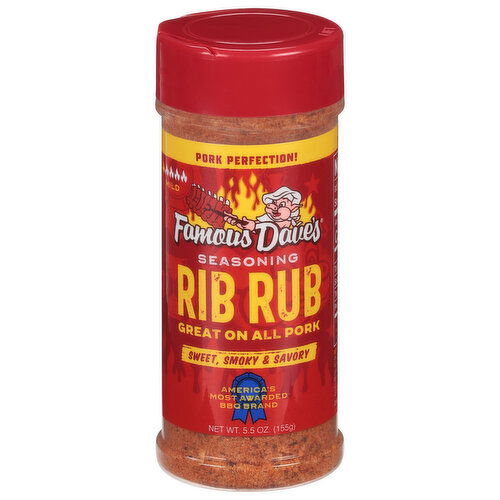 Famous Dave's Seasoning, Rib Rub, Mild