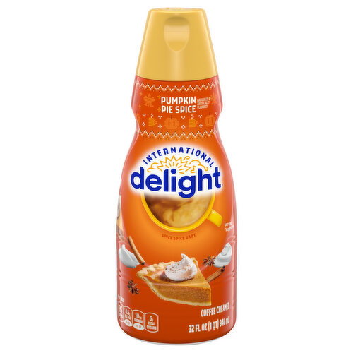 International Delight Pumpkin Pie Spice Liquid Coffee Creamer Image 1 of 11