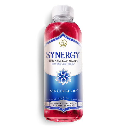 Synergy Gingerberry Kombucha Image 1 of 11