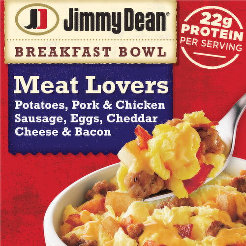 Jimmy Dean Breakfast Bowl Meat Lovers, Frozen, Bowl