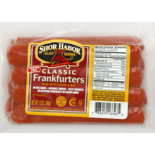 Shor Habor Frankfurters, Classic