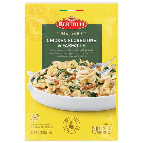 Bertolli Chicken Florentine & Farfalle, Meal for 4