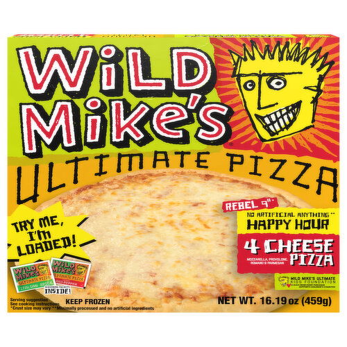 Wild Mike's Happy Hour Ultimate 4 Cheese Rebel 9 Inch Pizza