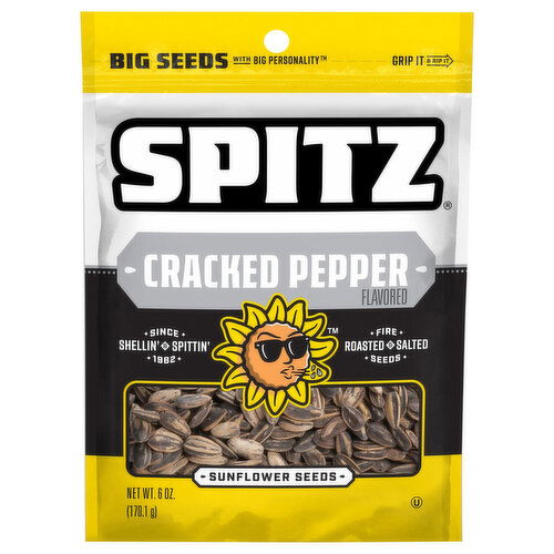 Spitz Cracked Pepper Flavored Sunflower Seeds