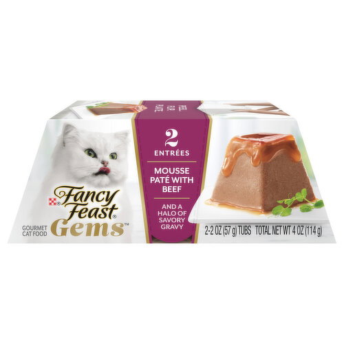 Fancy Feast Cat Food, Gourmet, Mousse Pate with Beef