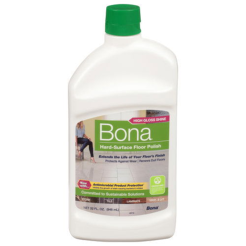 Bona Hard Surface Floor Polish, High Gloss Shine