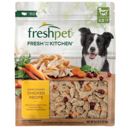 Freshpet Fresh From the Kitchen, Healthy & Natural Dog Food, Chicken Recipe, 4.5lb Image 1 of 10