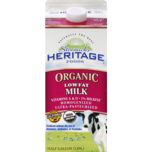 Heritage Milk, Lowfat, Organic
