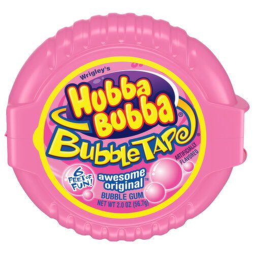 Hubba Bubba Bubble Tape Awesome Original 6 Feet Bubble Gum