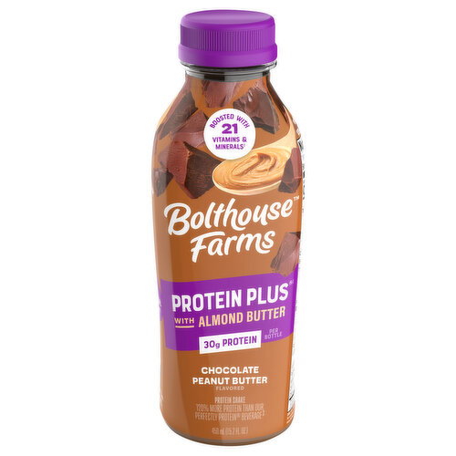 Bolthouse Farms Chocolate Peanut Butter Flavored Protein Shake with Almond Butter Image 1 of 6