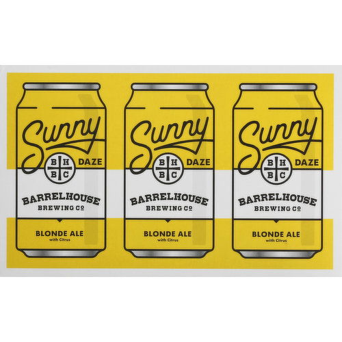 Barrel House Brewing Co. Beer, Blonde Ale with Citrus, Sunny Daze