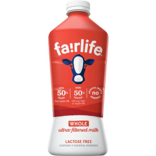 fairlife Fairlife Whole Ultra-Filtered Milk, Lactose Free, 52 fl oz