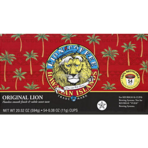 Lion Coffee, Original Lion, Cups