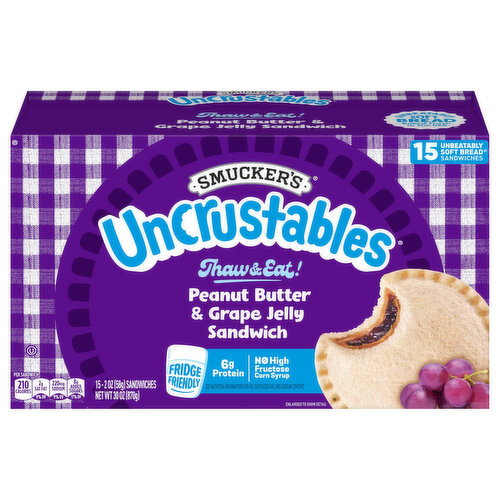 Smucker's Peanut Butter & Grape Jelly Sandwich