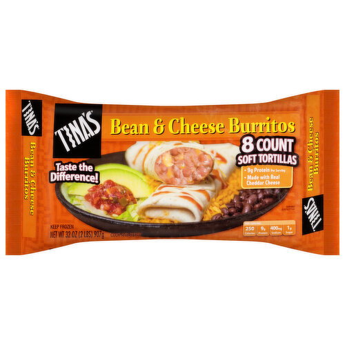 Tina's Burrito, Bean & Cheese Image 1 of 6