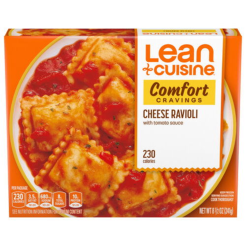 Lean Cuisine Cheese Ravioli with Tomato Sauce