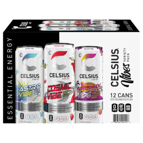 Celsius Astro Vibe/Cosmic Vibe/Galaxy Vibe Energy Drink