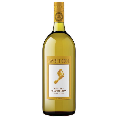 Barefoot Cellars Buttery Chardonnay White Wine 1.5L Bottle Image 1 of 7