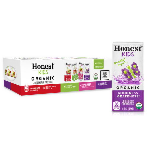 Honest Variety Pack Juice Drink Cartons Image 1 of 11