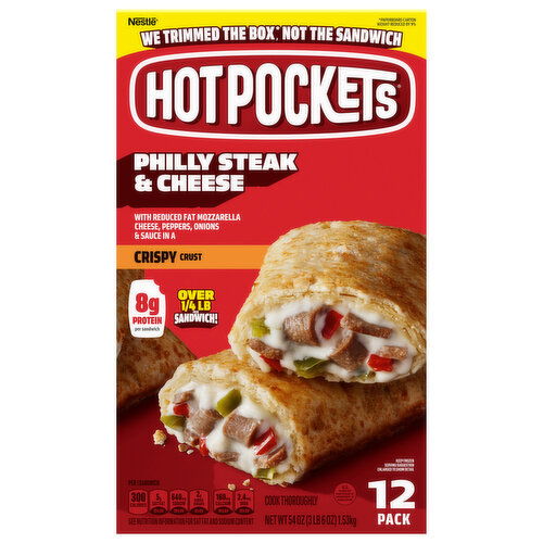 Hot Pockets Crispy Crust Philly Steak & Cheese Sandwiches