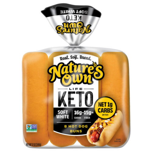 Nature's Own Keto Soft White Hot Dog Buns