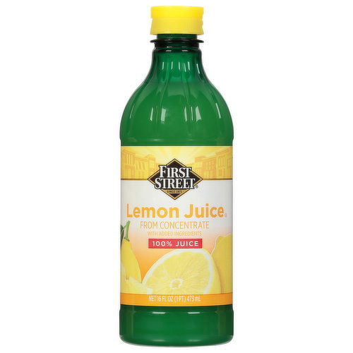 First Street 100% Juice, Lemon