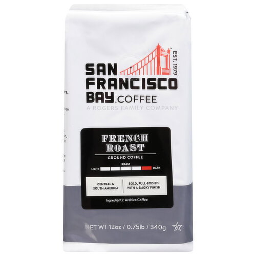 San Francisco Bay Coffee, Ground, Dark Roast, French Roast Image 1 of 5