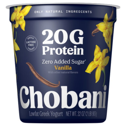 Chobani Lowfat Greek Vanilla Yogurt Image 1 of 6