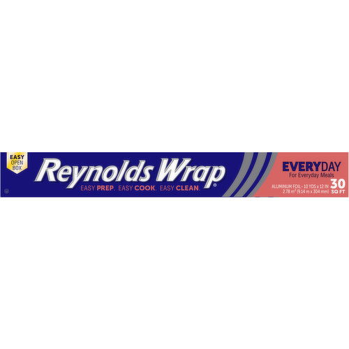 Reynolds Wrap Aluminum Foil, Everyday, 30 Square Feet