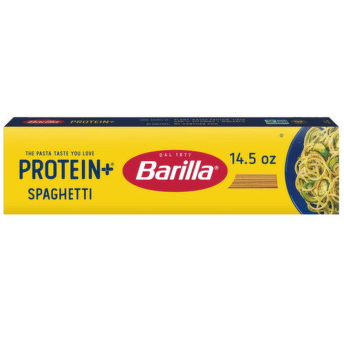 Barilla (Plus) Spaghetti Pasta - plant based pasta - Made from Lentils, Chickpeas & Peas - Non-GMO, Kosher Certified and Vegan