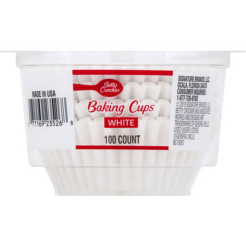 Betty Crocker Baking Cups, White